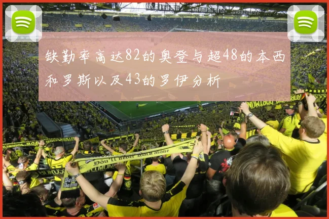 缺勤率高达82的奥登与超48的本西和罗斯以及43的罗伊分析